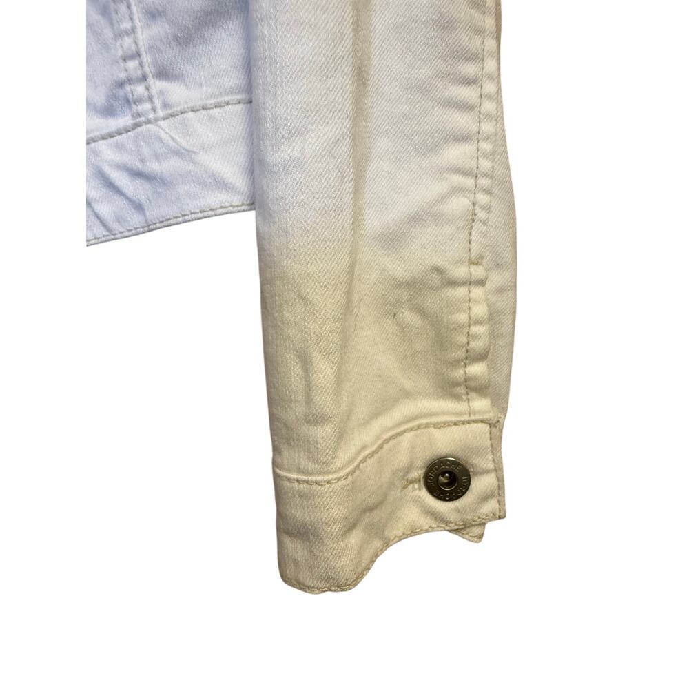 jordache white denim y2k jean jacket kids size 10-12 - Picture 2 of 6